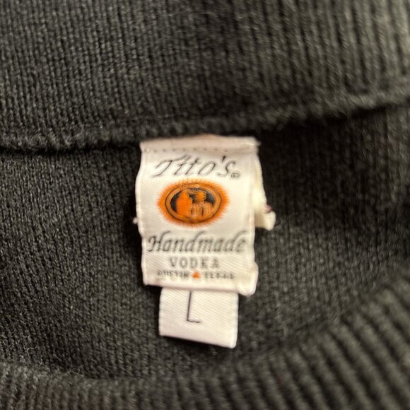 Tito's Handmade Vodka Austin Texas Pullover Drinking Sweater Adults L Sz Large - Picture 7 of 8